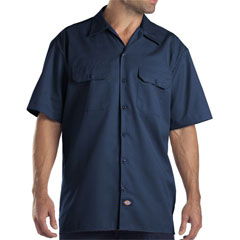Dickies dark navy short sleeve twill shirt 1574