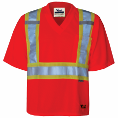 Viking V-neck hi-viz pocket tee